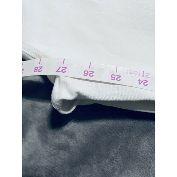 NWOT J.Crew stovepipe white straight jean signature stretch+ Size 33 Raw Hem - Picture 8 of 9